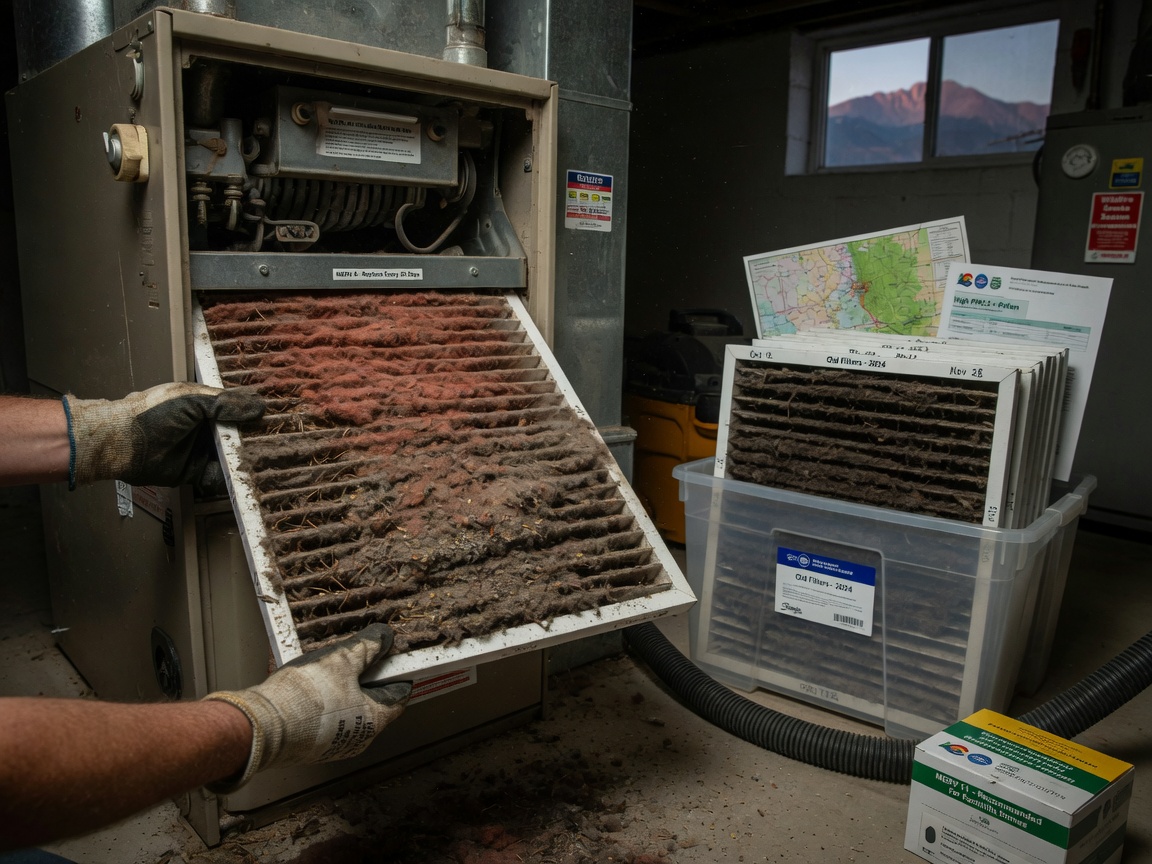 Why Furnace Filters Clog Faster Near Pikes Peak and How to Stay Ahead